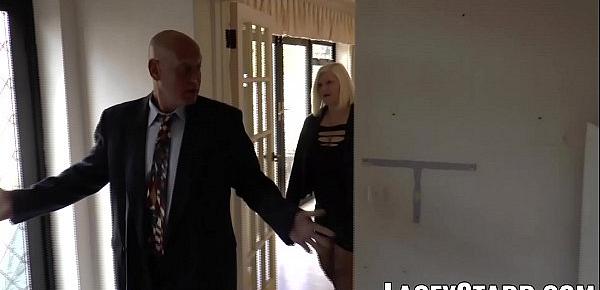  LACEYSTARR - Mature English babe fucked and facialized